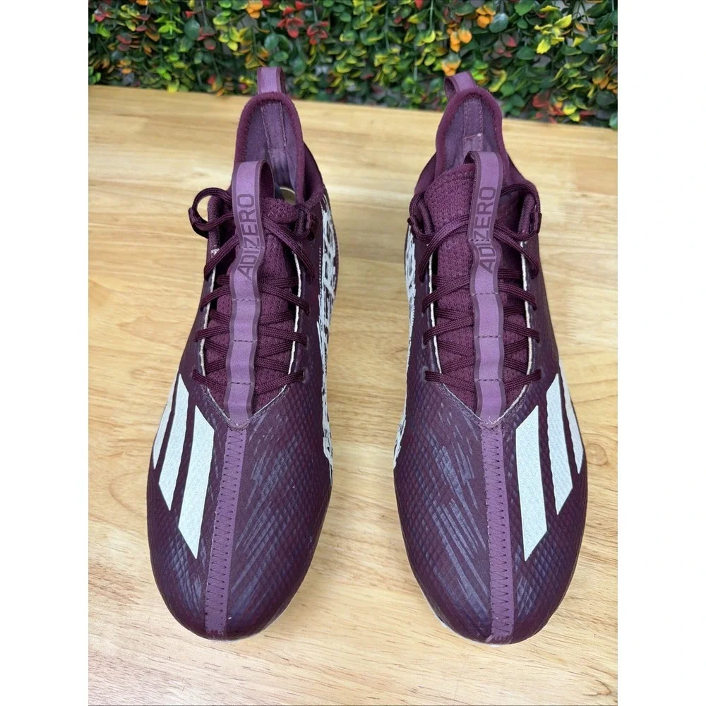 adidas Adizero Scorch Football Cleats Sneakers‎ Athletic Shoes GX4056 Maroon 12